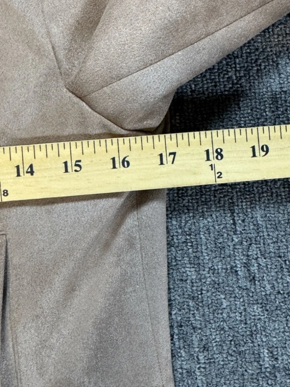 BB Dakota Steve Maden Women's Tan Faux Suede Jacket Size Medium - Picture 8 of 15